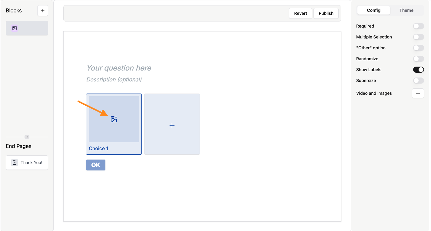 Add Image to Choice